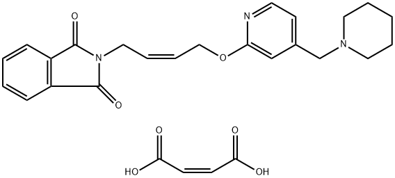 N-[顺-4-[4-(N-哌啶甲基)吡啶-2-氧]-2-丁烯-1-基]邻苯二甲酰亚胺 顺丁烯二酸盐